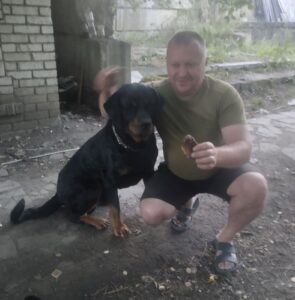 Олександр з собакою