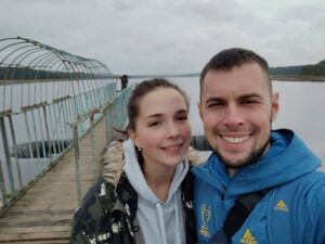 Олександр з дружиною