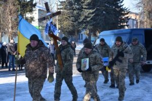 Процесія прощання  з Героєм