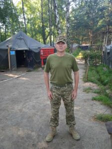 У військовому таборі. Віталій Янковський