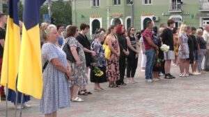 Прощання з полеглим Дятликом  А.  на Майдані